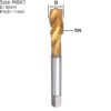 m8 spiral flute tap, hss titanium coated spiral flute plug threading tap m8 spiral flute tap, hss titanium coated spiral flute plug threading tap