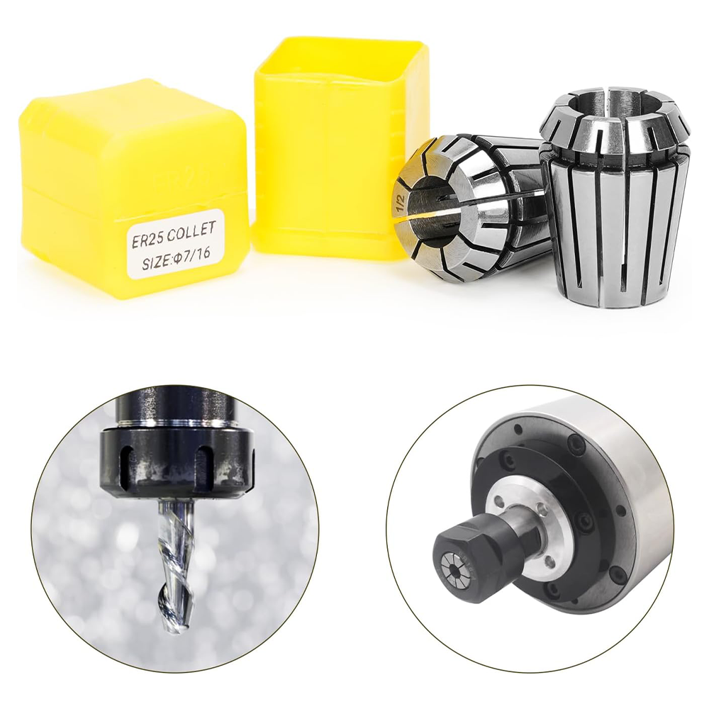 er25 collet high precision cnc tool holder (1mm–16mm range) for milling & router machines
