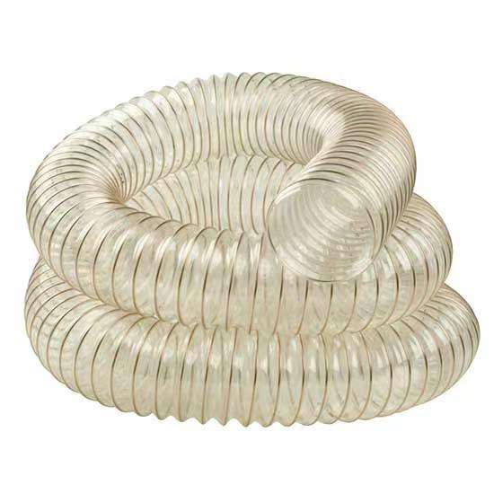pu flexible dust collection hose for cnc router | transparent vacuum hose pipe for dust collector machine